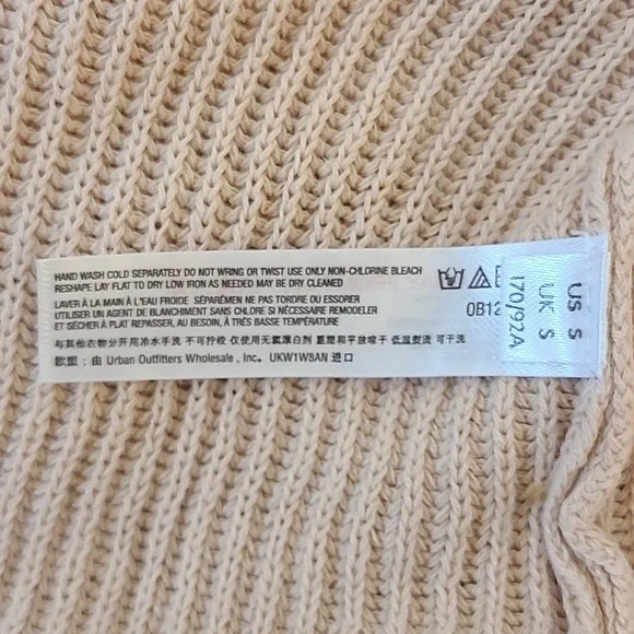 Free People Beach Picnic Sweater Mini Dress Oversized Size S Color: Natural - Picture 9 of 14